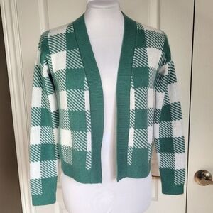 Ripzone | Checkered Short Open-front Cardigan